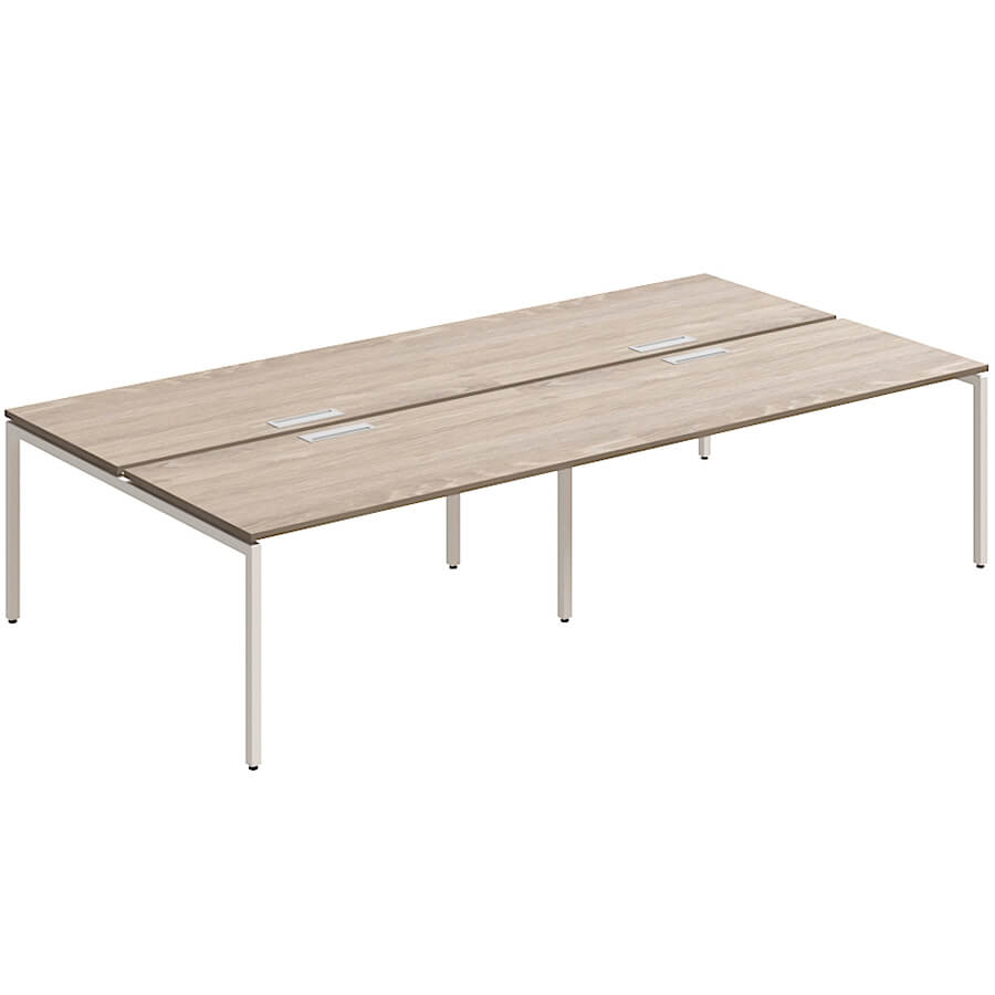 RP-2.1(x4)+F-58 Стол на металлокаркасе Мебель Стиль Rio Project (Дуб верцаска MS)