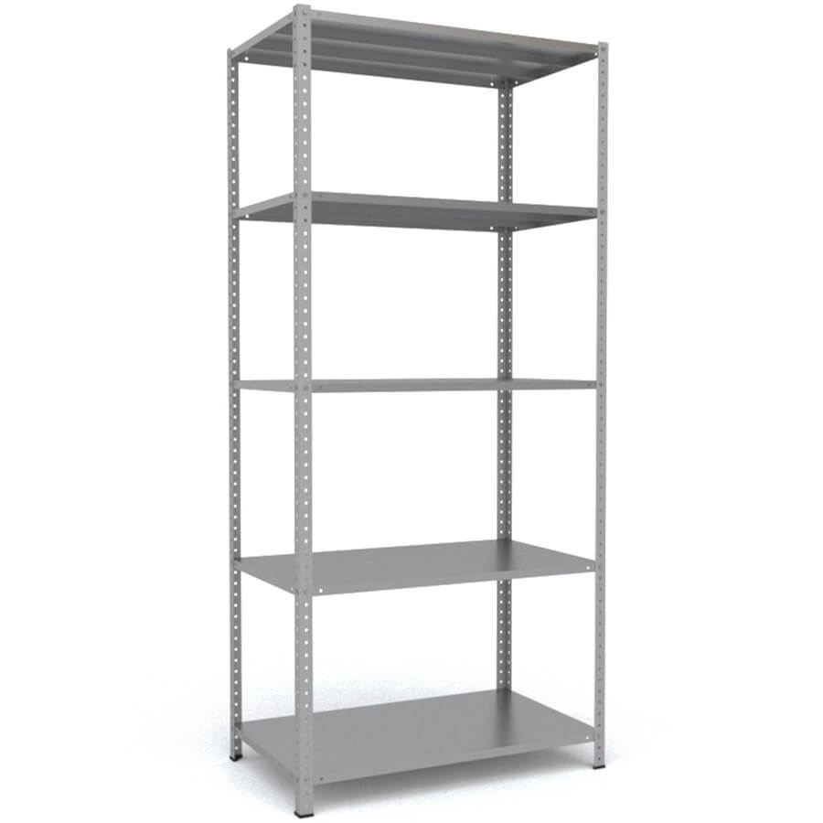 MS-220x100x60 Металлический стеллаж ПРОМЕТ, 5 (Серый полуматовый (RAL 7038))