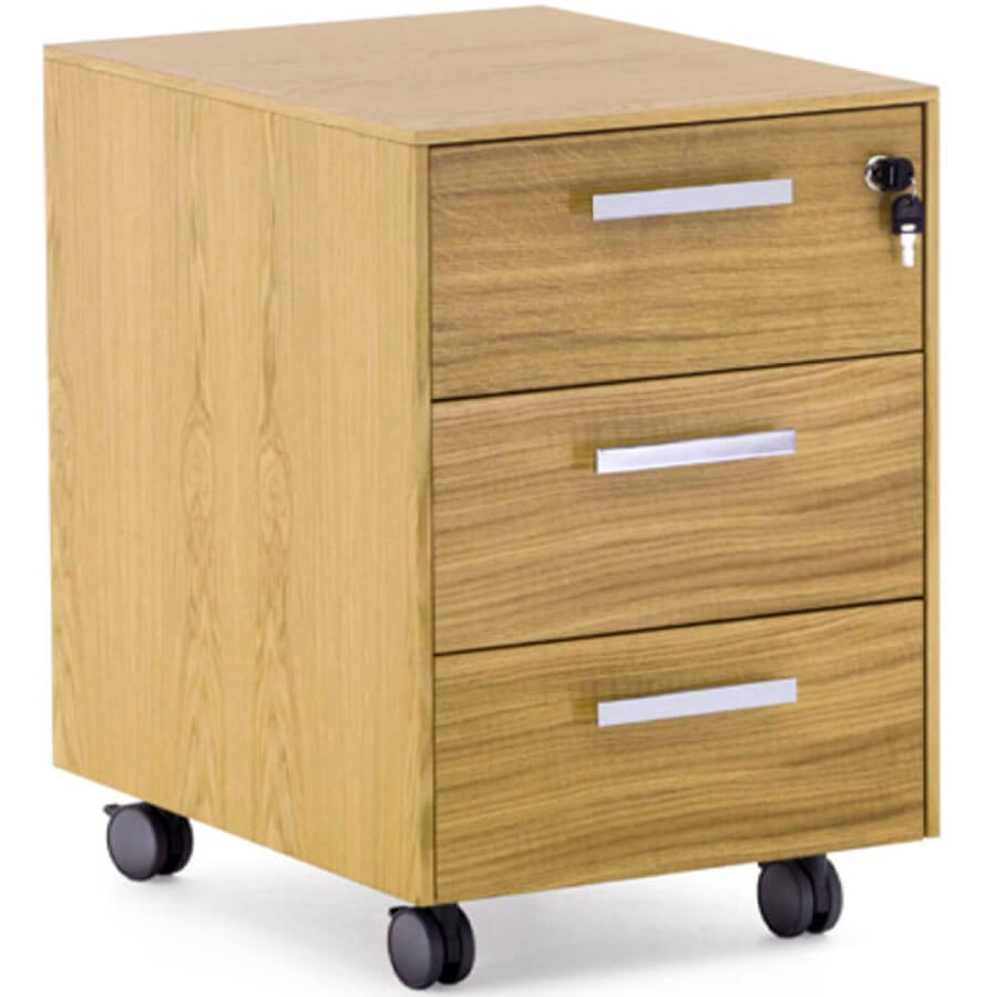 101 501 Тумба подкатная Profoffice Exe (Дуб флоре/Хром)