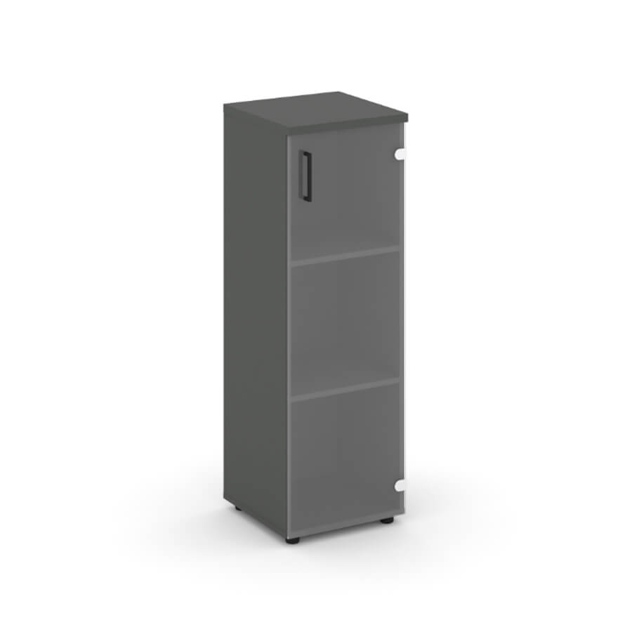 SN.STU.E-205(R) Стеллаж средний узкий правый RIVA Style Project (Вяз Благородный/Антрацит)