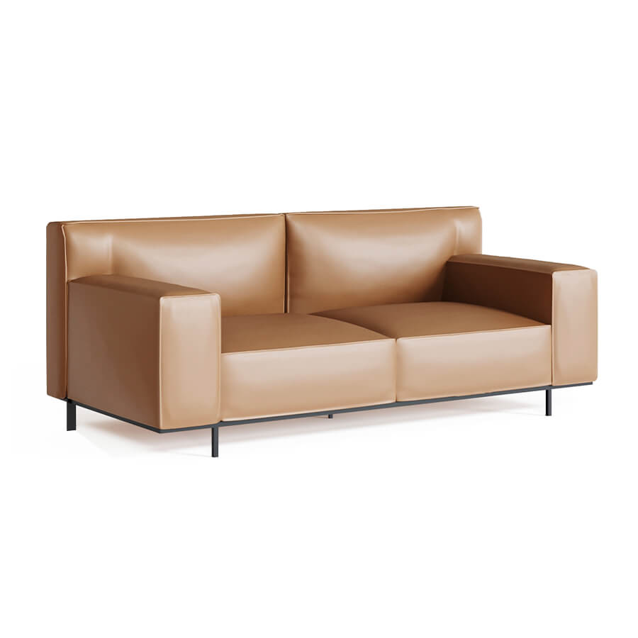 Кп-2 Диван двухместный Капри (Коричневый (Enzo 210))