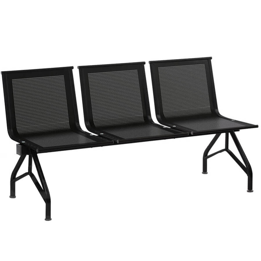 СТИЛЛ СМ 86/2-03 Многоместная секция  COMFORUM, обивка экокожа (Чёрный)