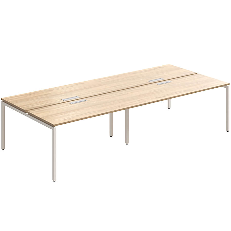 RM-2.1(x4)+F-54 Стол на металлокаркасе Мебель Стиль Rio Project (Швейцарский вяз MS)