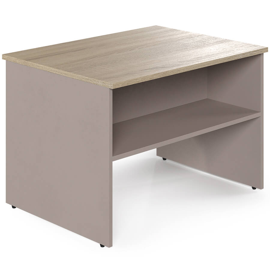 W-1 Журнальный стол Мебель Стиль Work (Дуб сонома светлый / мокко)