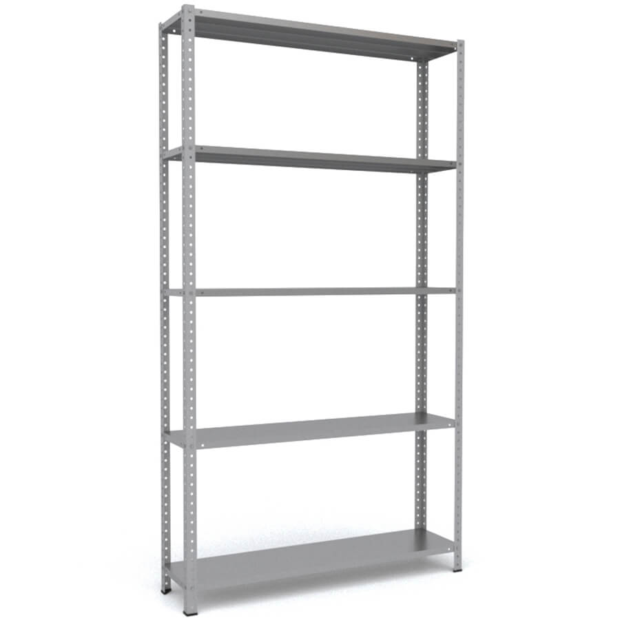 MS-220x120x30 Металлический стеллаж ПРОМЕТ, 5 (Серый полуматовый (RAL 7038))