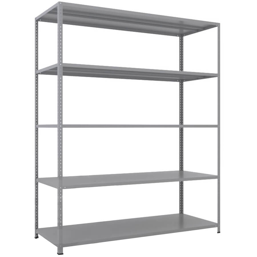 MS-185x150x60 NEW Металлический стеллаж ПРОМЕТ, 5 (Серый полуматовый (RAL 7038))