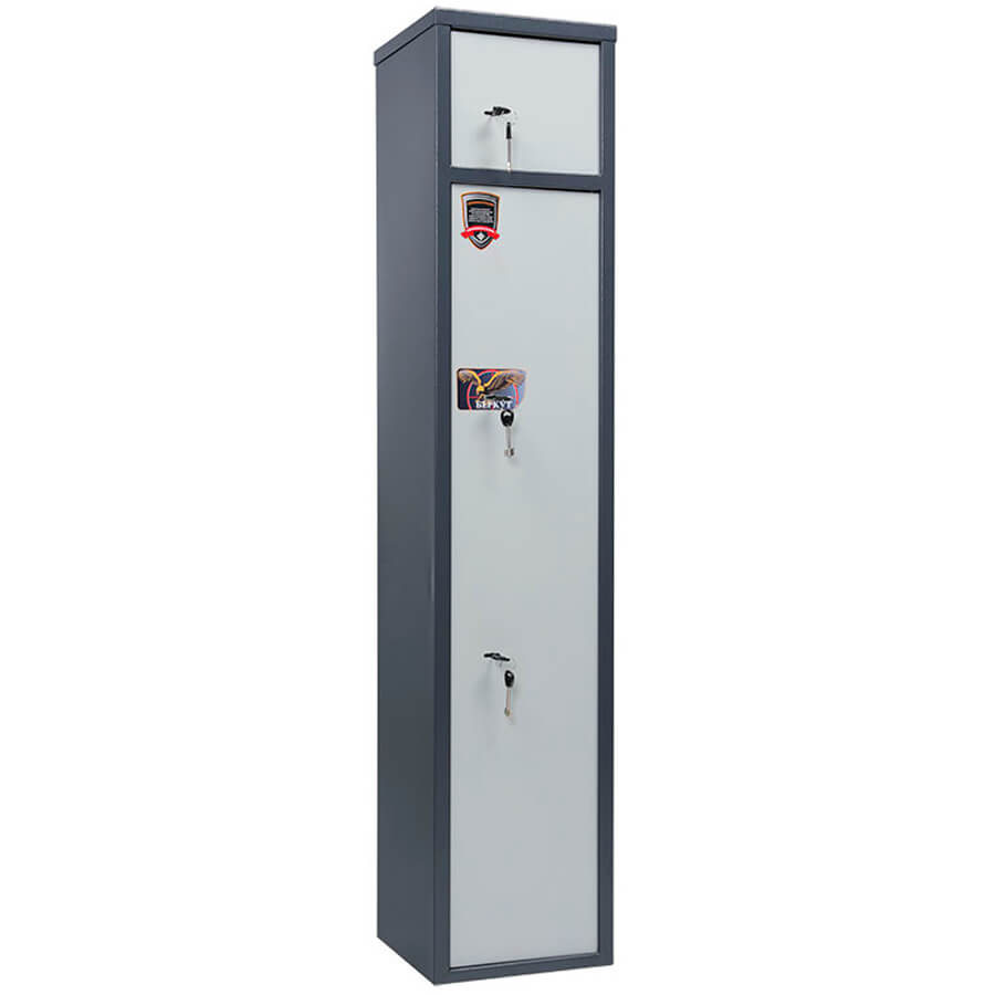 БЕРКУТ 150/2 Оружейный сейф AIKO, два ключевых (Графит структурированный (RAL 7024))