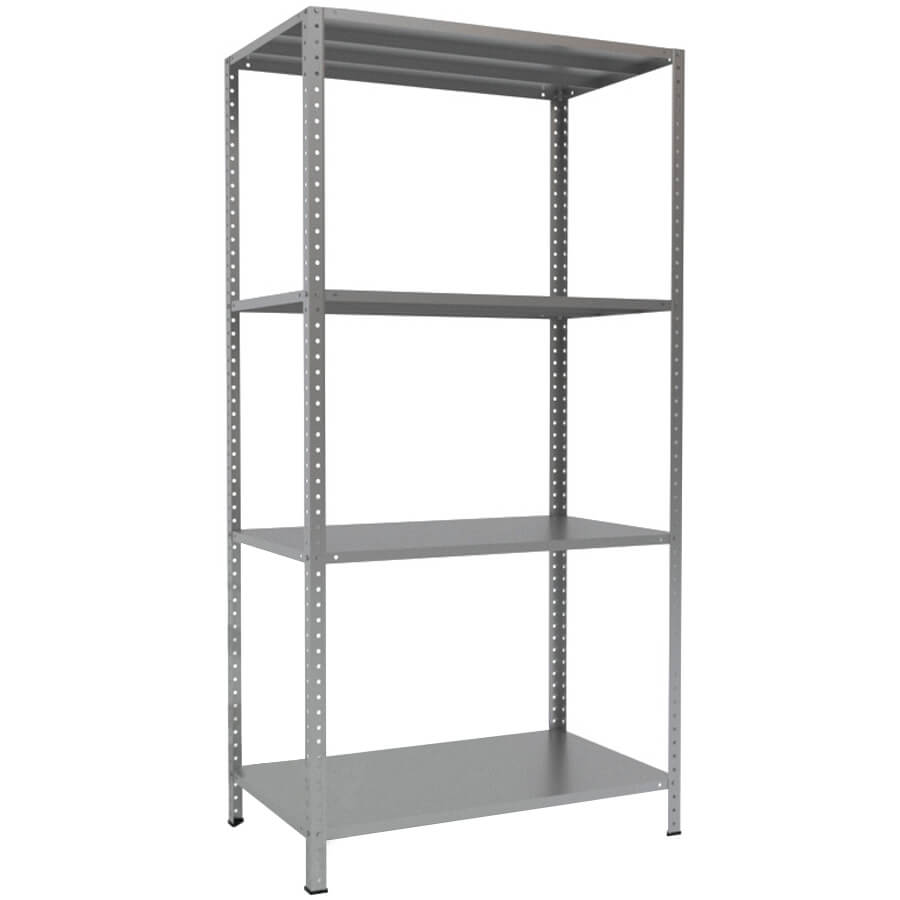 MS-200x100x60 Металлический стеллаж ПРОМЕТ, 4 (Серый полуматовый (RAL 7038))