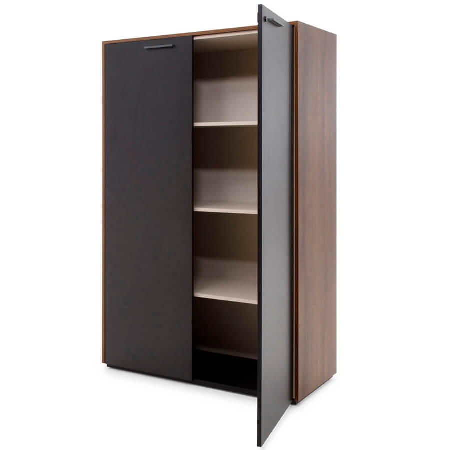 108 601 KR/BL Шкаф для бумаг Profoffice MURANO (Кальяри / черный)