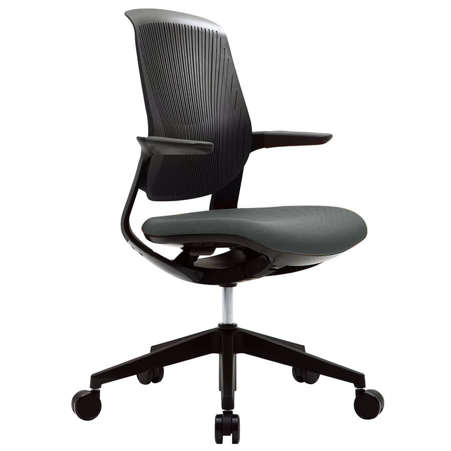 CH4800XZ Кресло для персонала FLIGHT Fursys, обивка сетка / ткань (Серое (376))