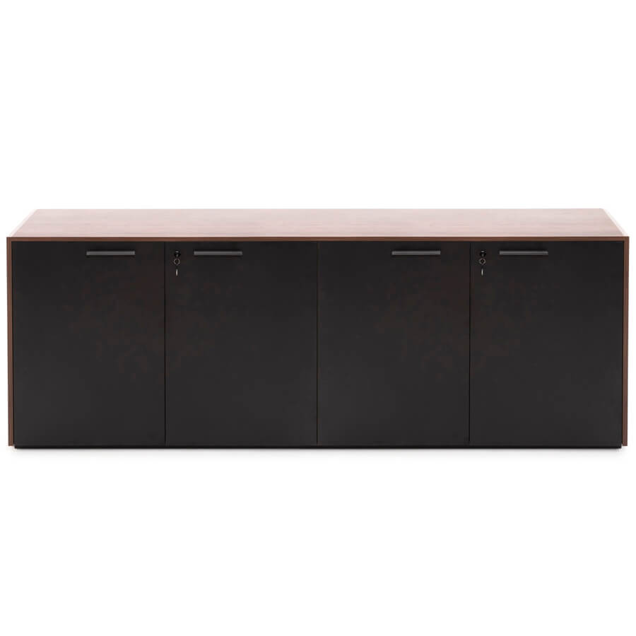 108 502 KR/BL Греденция 4 двери Profoffice MURANO (Кальяри / черный)