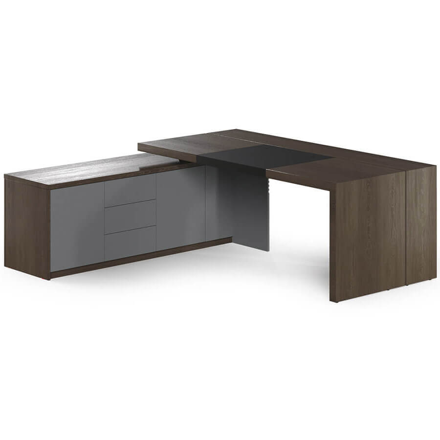 Neo-200.1L Стол руководителя левый Мебель Стиль Art.Neo || (Дуб Оул/графит)