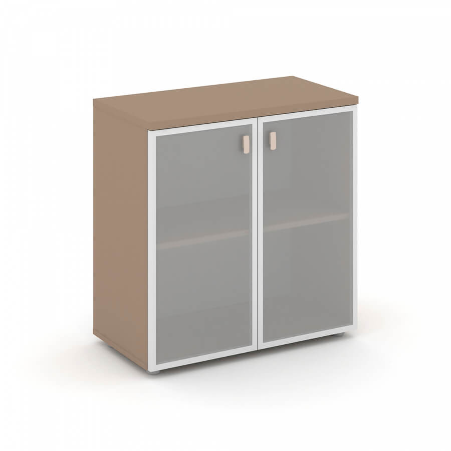 ES.ST-3.2R Шкаф низкий широкий RIVA Estetica (Латте/Сатин матовый)