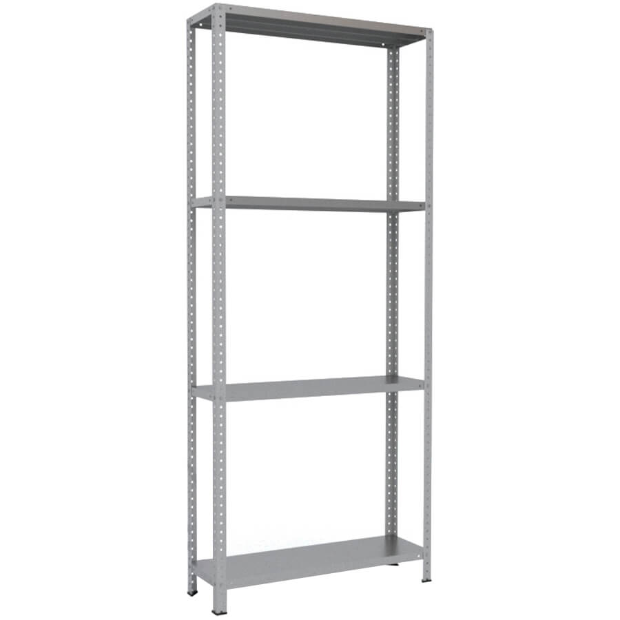 250x100x30 Металлический стеллаж MS HARD, 4 (Cерый полуматовый (RAL 7038))
