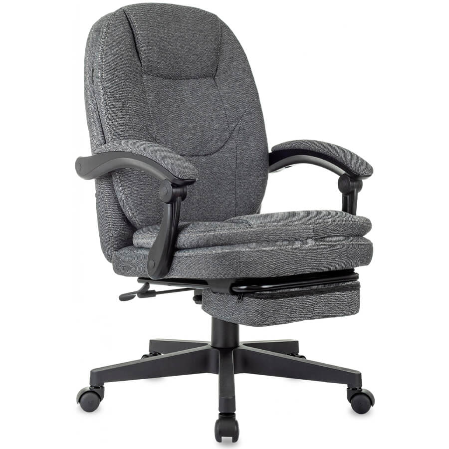 CH-868MSG-BF Кресло для руководителя  Бюрократ, обивка ткань (Серое (3C1))
