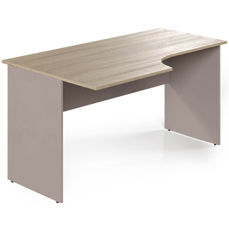 W-2.2N L Стол интегральный Мебель Стиль Work (Дуб сонома светлый / мокко)