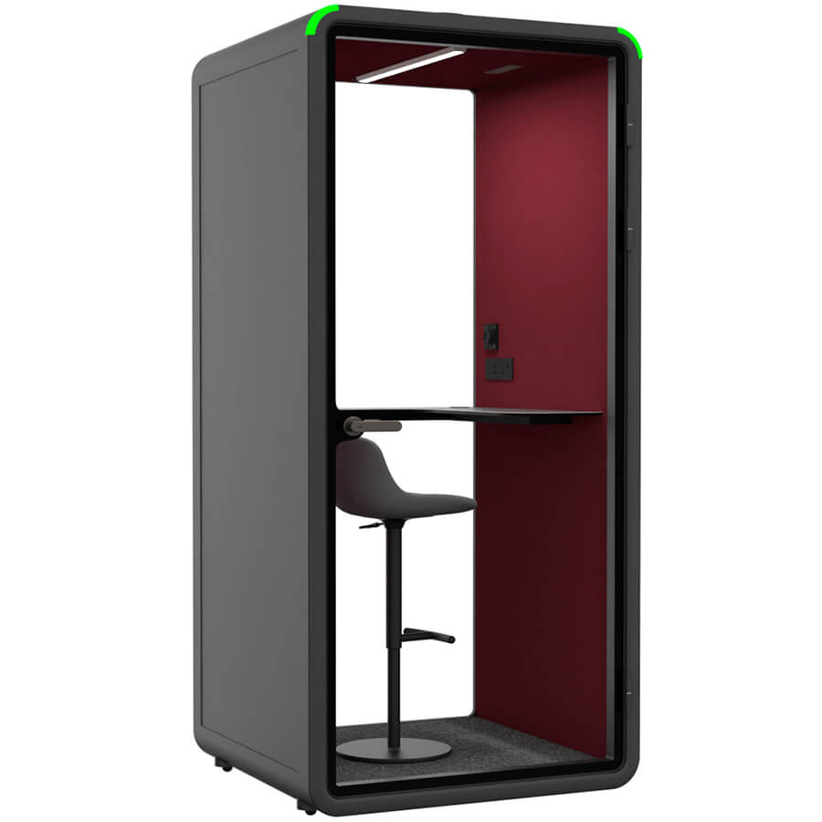 ZB-01 S Акустическая кабина (без опций) ZUM, HECOR (Бордовый HY-5003, Серый S-06)