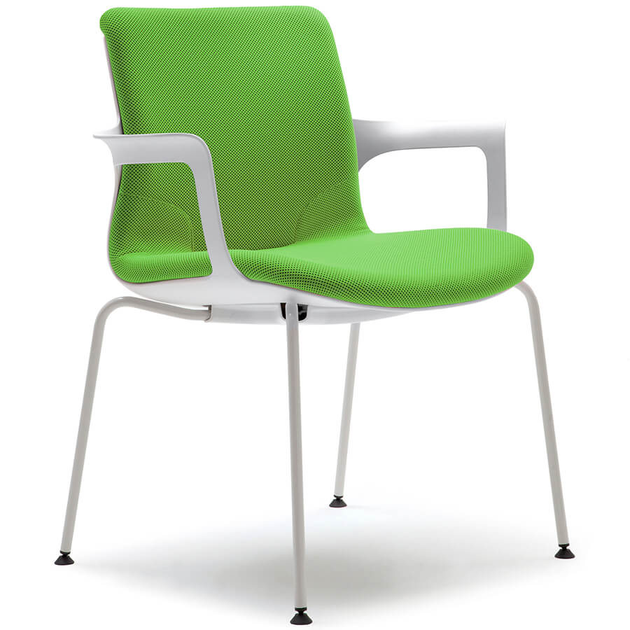 CH4411FZ  Кресло для посетителя EGA VISITOR Fursys, обивка ткань (Зелёный)