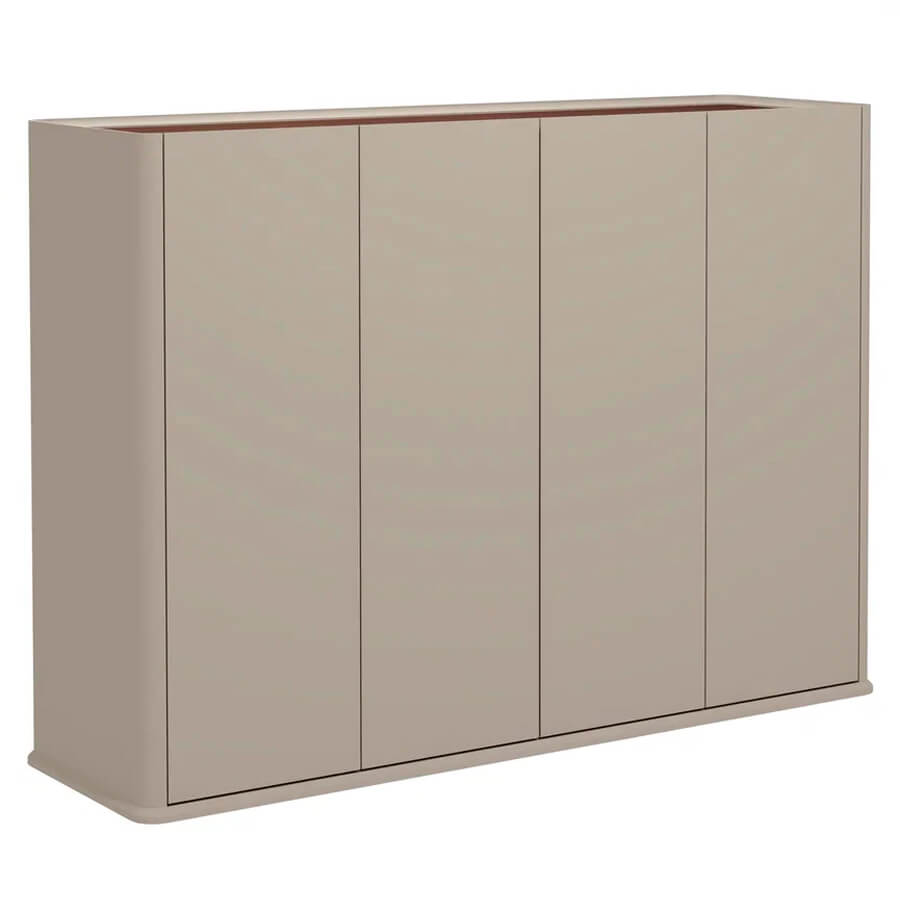 As-44 Шкаф Мебель Стиль Aston (дуб Дюваль / серый кварц / мокко)