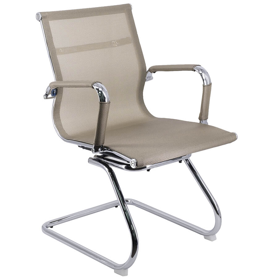 OPERA CF Кресло для посетителя  EVERPROF, обивка сетка (Золотой)