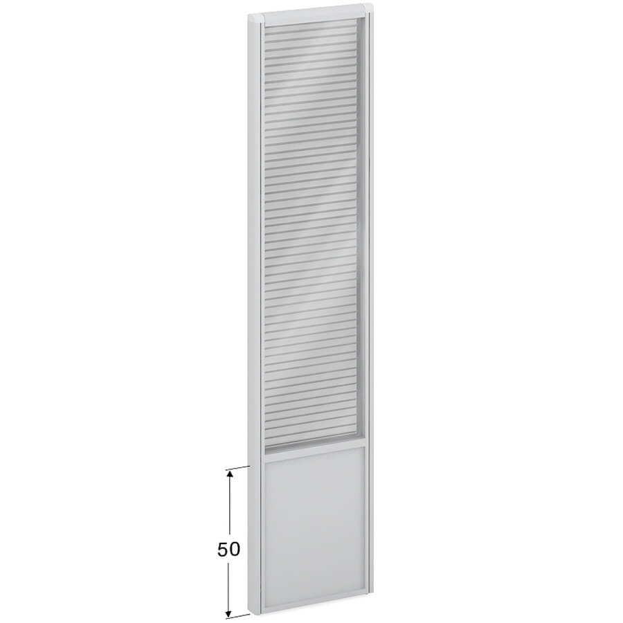 ПК-ЛГ-МДК200х44/50Ж/Д Модуль комбинированный ФЕЛИКС (Стекло+серый)