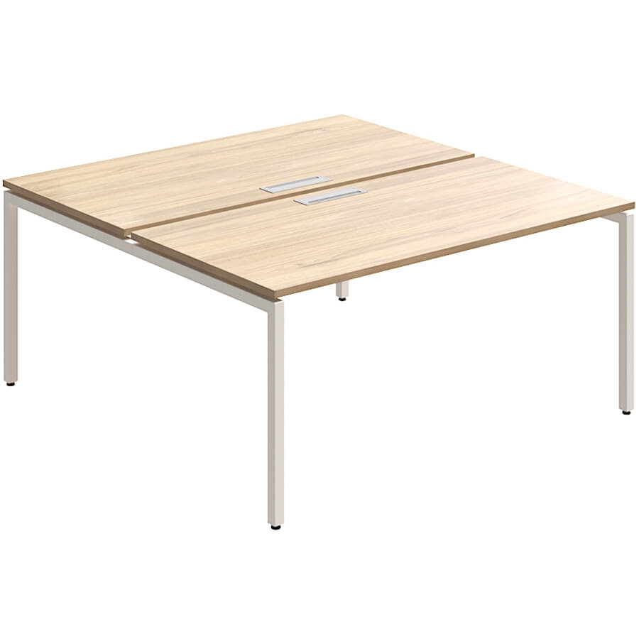 RP-2.1(x2)+F-50 Стол на металлокаркасе Мебель Стиль Rio Project (Швейцарский вяз MS)