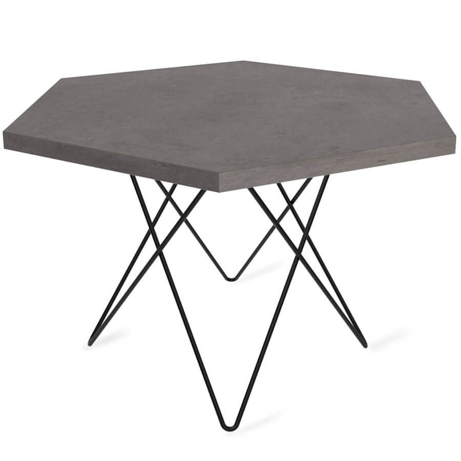 HT-TU37/ТТ20 70 Журнальный стол Sheffilton (Черный муар / бетон чикаго темно-серый)