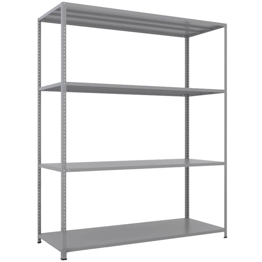 MS-200x150x60 NEW Металлический стеллаж ПРОМЕТ, 4 (Серый полуматовый (RAL 7038))