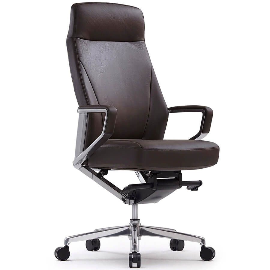 CH5200Z Кресло для руководителя VESTO Fursys, обивка кожа (Коричневое (L095A))