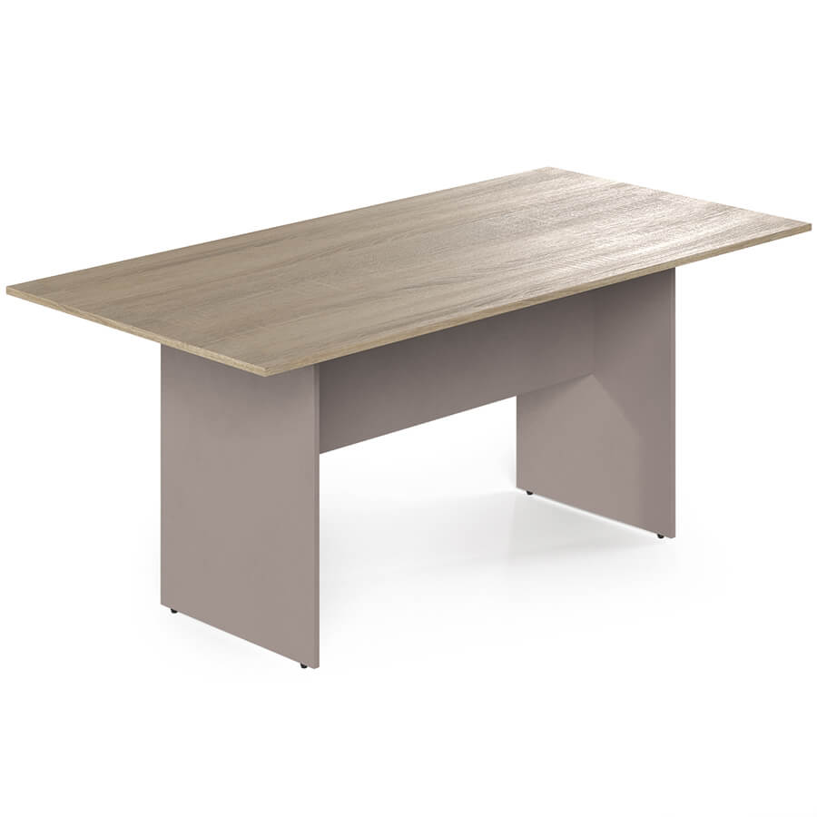 W-6N Конференц-стол Мебель Стиль Work (Дуб сонома светлый / мокко)