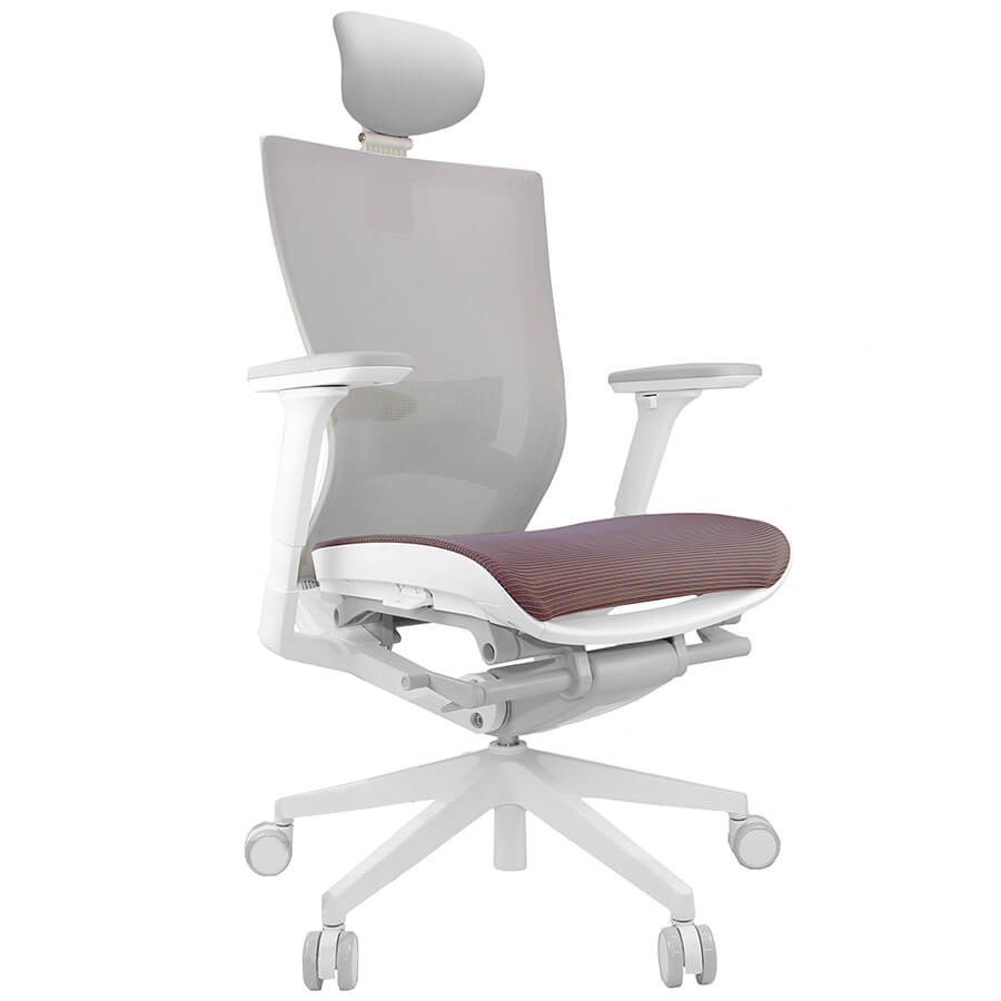 CH6100WAHZ Кресло для руководителя CH6100W Fursys, обивка сетка (Красное (2D3B))