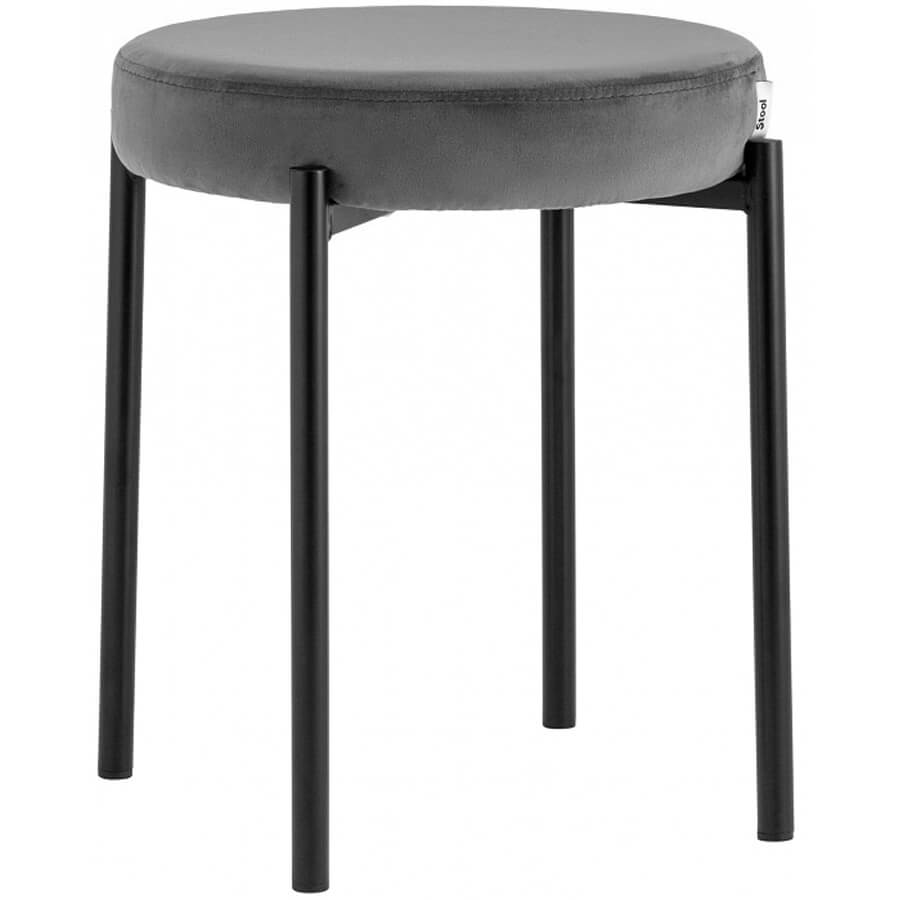 Рио Табурет  Евро Офис, обивка ткань (Тёмно-серый)