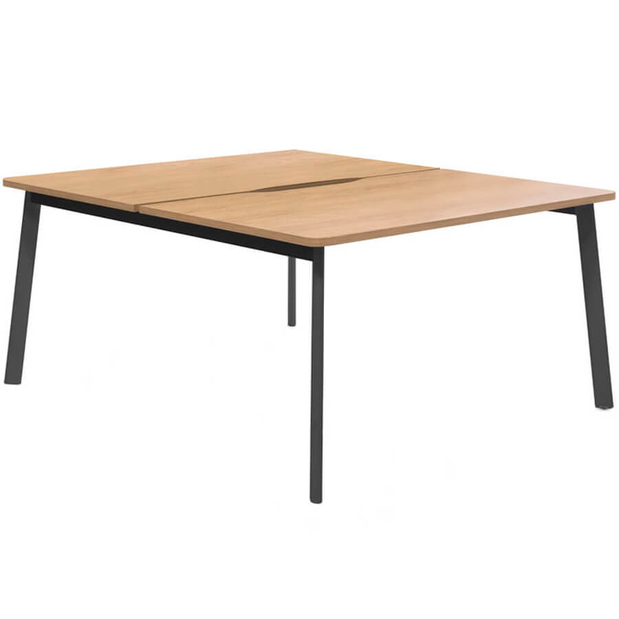 135S722 6Z (7016) Бенч на 2 рабочих места Profoffice FLEX (Гикори, графит)