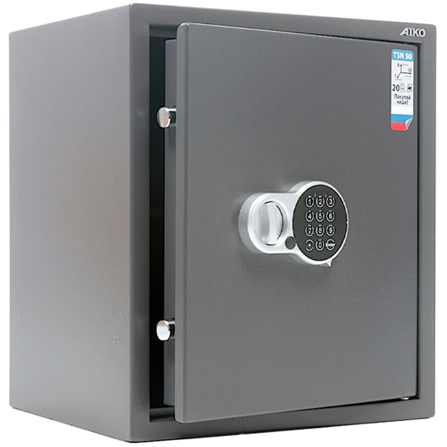 TSN 50 EL Мебельный сейф AIKO, электронный кодовый (Графит структурированный (RAL 7024))