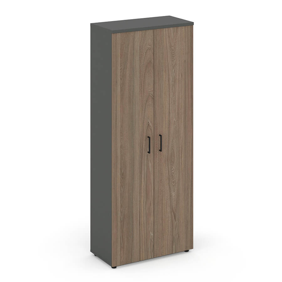 SN.STS.E-108 Шкаф высокий широкий RIVA Style Project (Вяз Благородный/Антрацит)