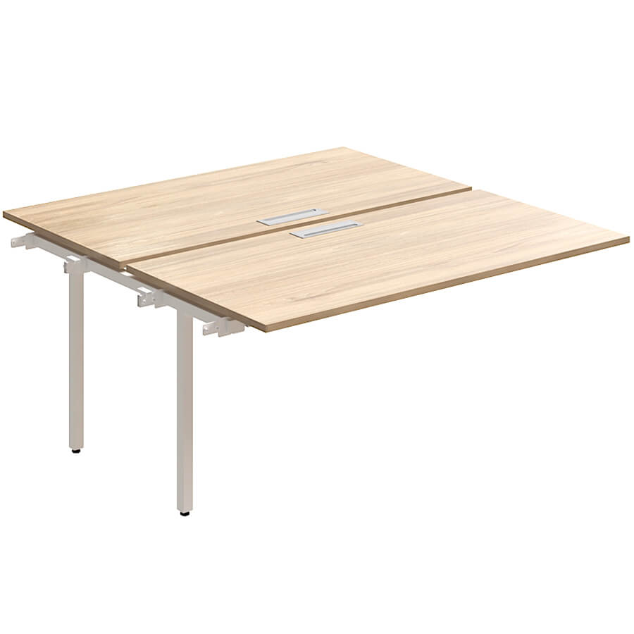 RP-2.1(x2)+F-66 Стол на металлокаркасе Мебель Стиль Rio Project (Швейцарский вяз MS)