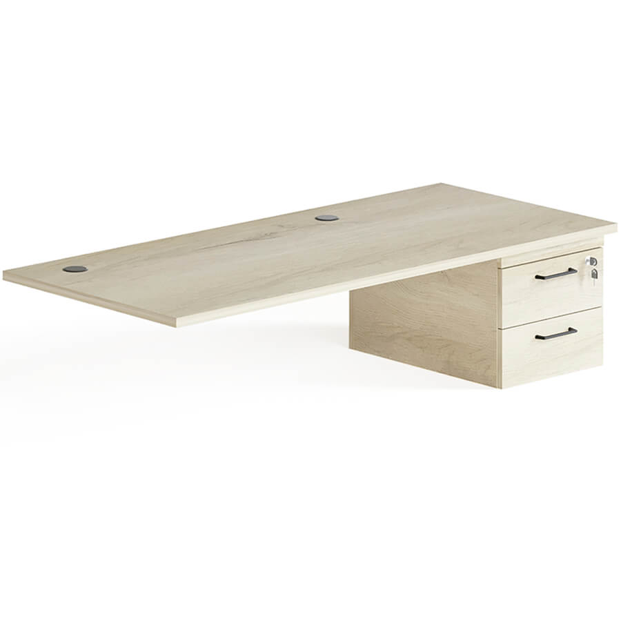 LM-11 R Столешница с подвесной тумбой Мебель Стиль LINE (Дуб Кронберг / антрацит)