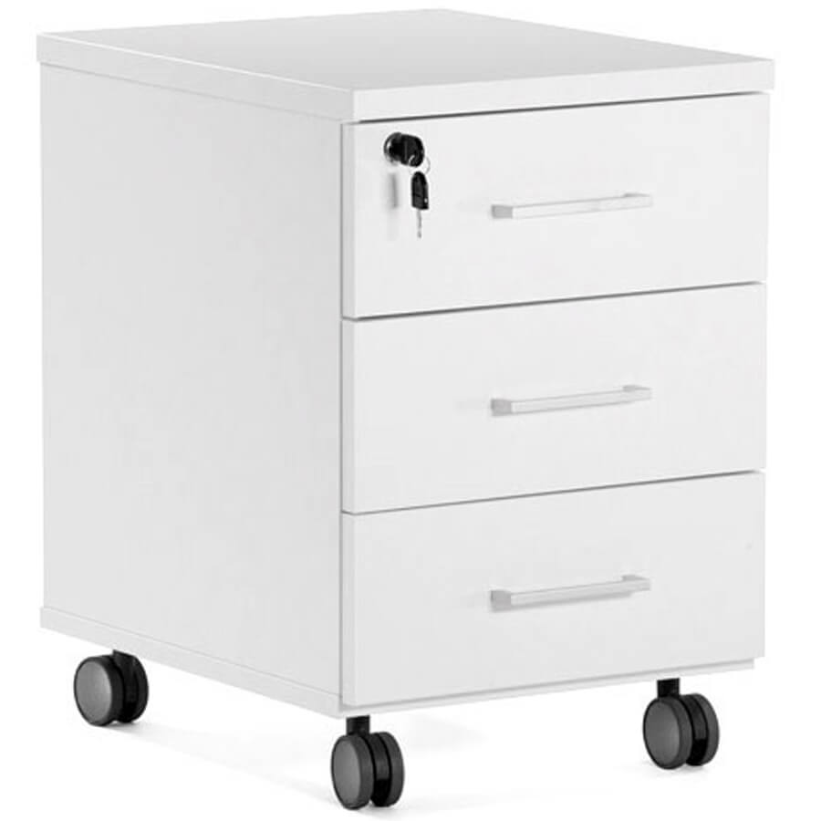 80T001 W3W3 alum Тумба подкатная standard Profoffice TOUR (Белый)