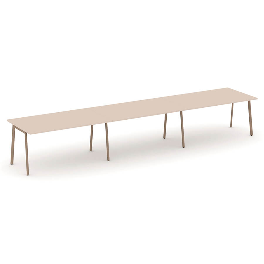 ES.PRG-3.4-P Стол переговорный RIVA Estetica (Капучино/Металл Латте)