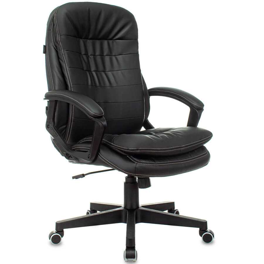 T-9950LT Кресло для руководителя  Бюрократ, обивка экокожа (Чёрный)