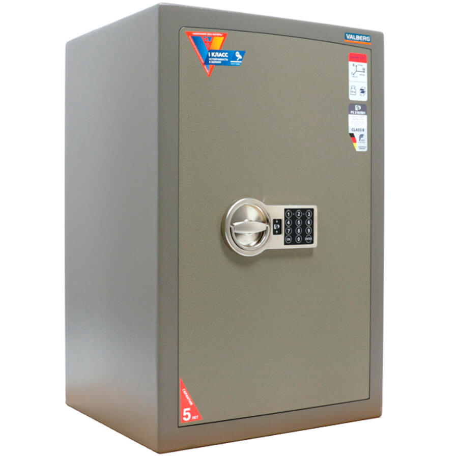 КАРАТ-67T EL Взломостойкий сейф VALBERG, электронный кодовый (Оттенок коричневого с эффектом молотковой эмали)