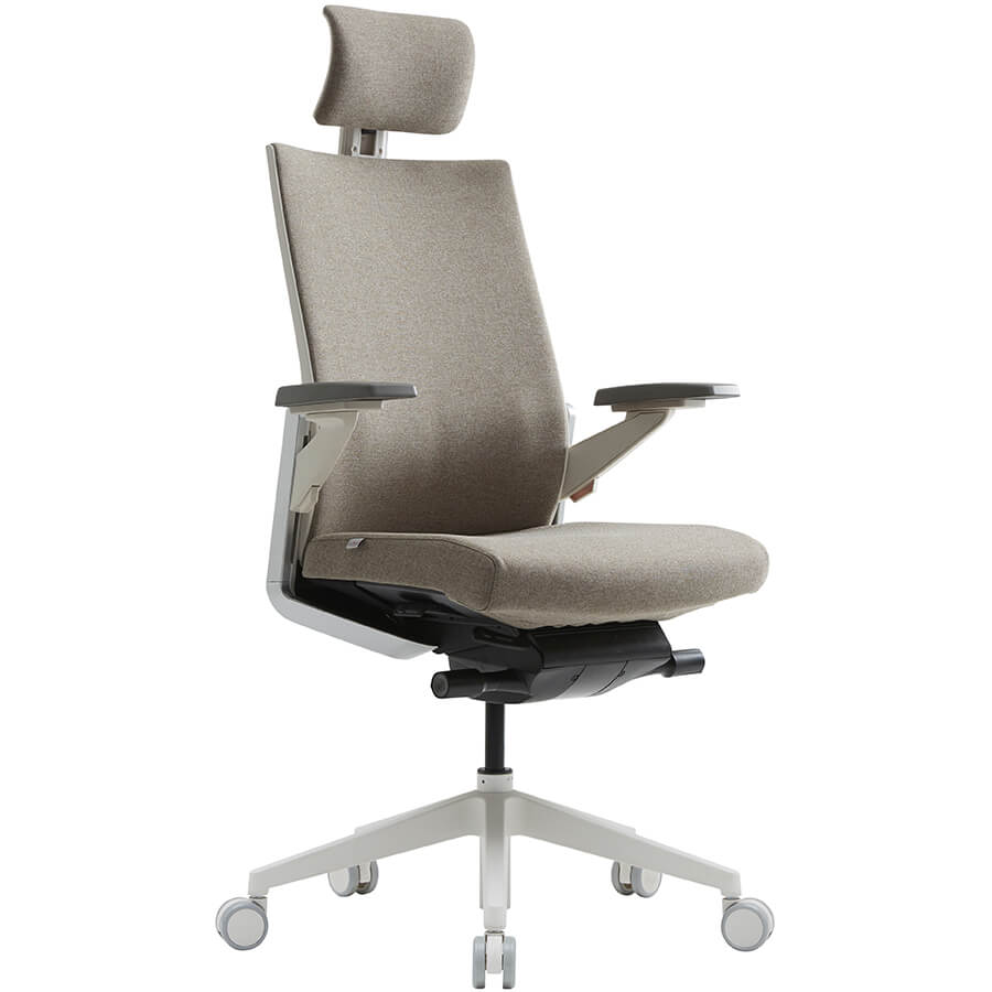 CH4700WAHZ Кресло для руководителя ZIEL Fursys, обивка ткань (Бежевое (451))