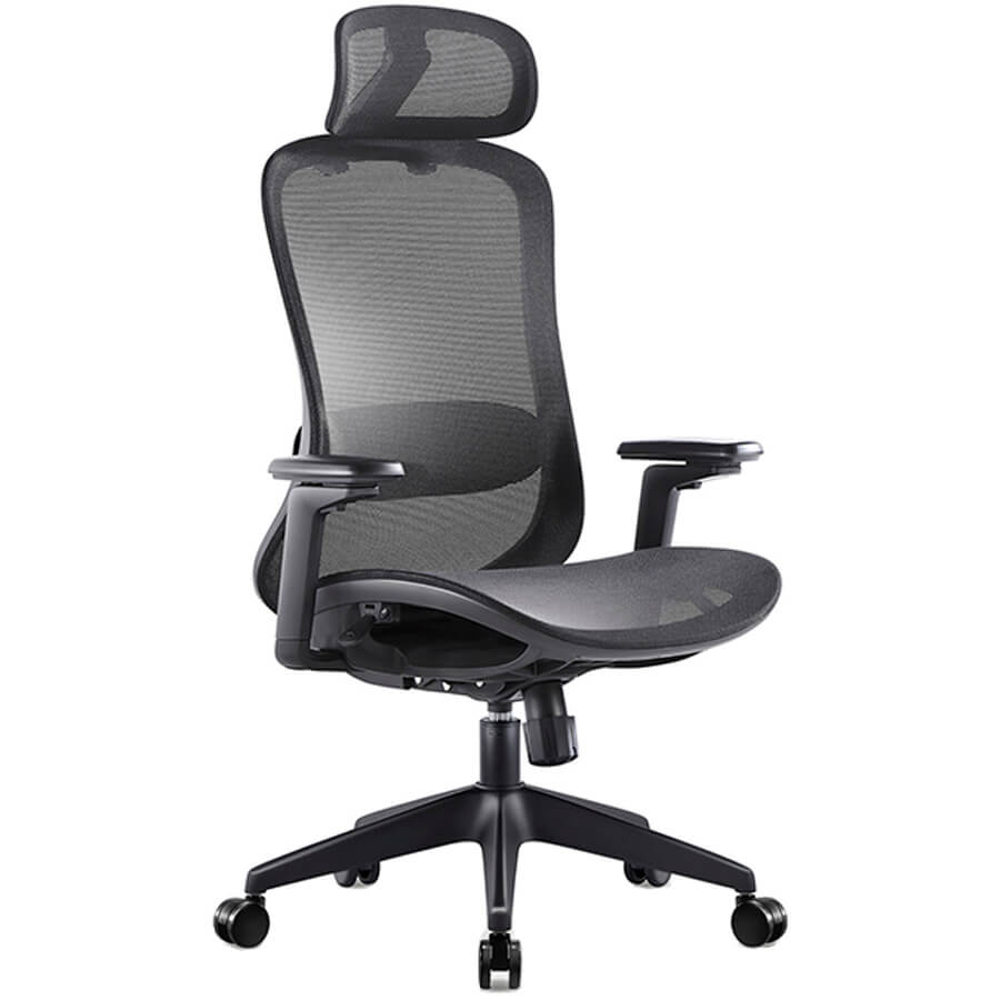 7109B-1 Кресло для руководителя  Евро Офис, обивка сетка (Черный)