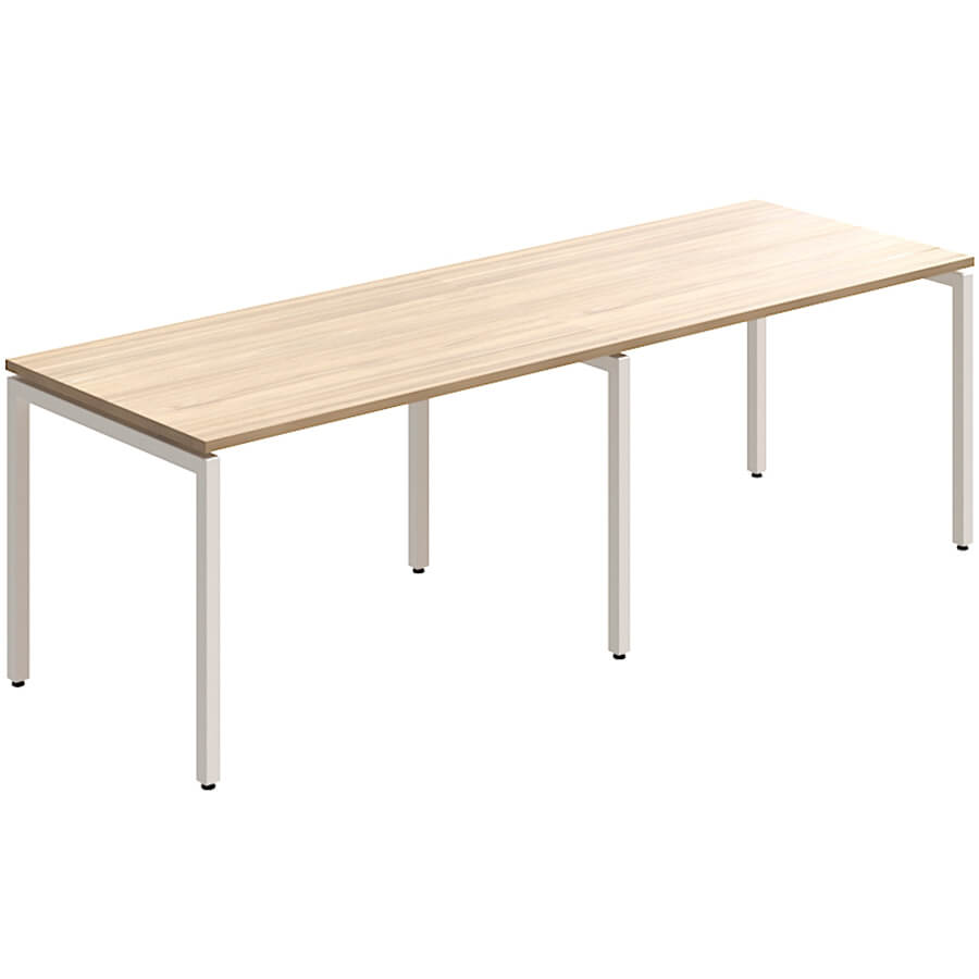 RP-4(x2)+F-32 Стол на металлокаркасе Мебель Стиль Rio Project (Швейцарский вяз MS)