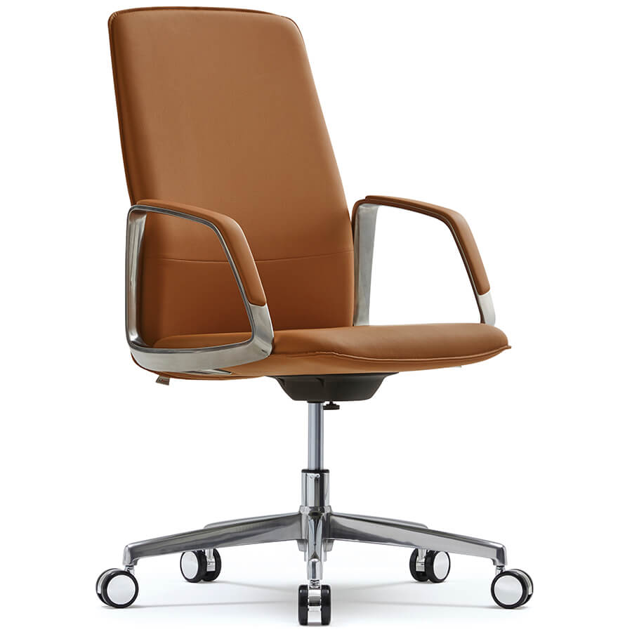 CH5301Z Кресло для руководителя NUO Fursys, обивка экокожа (Коричневое (A485L))