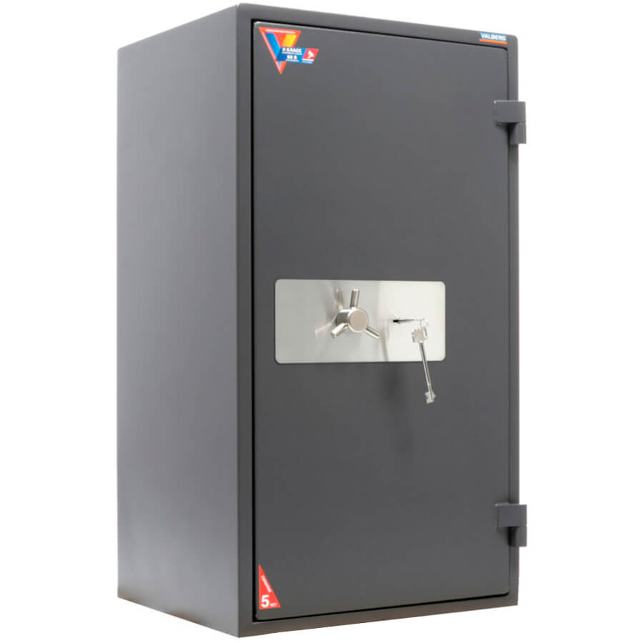 ГАРАНТ ЕВРО 95T Взломостойкий сейф VALBERG, ключевой (Графит структурированный)