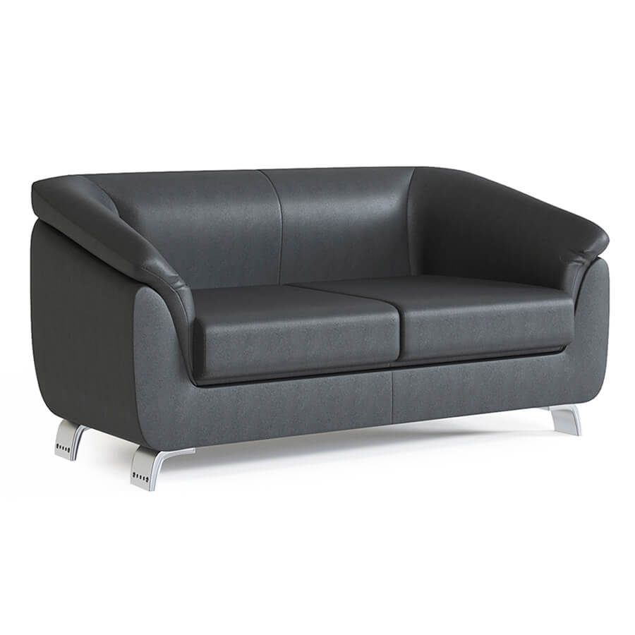 КЛ-2 Диван двухместный Келли (Черный (Best 17))