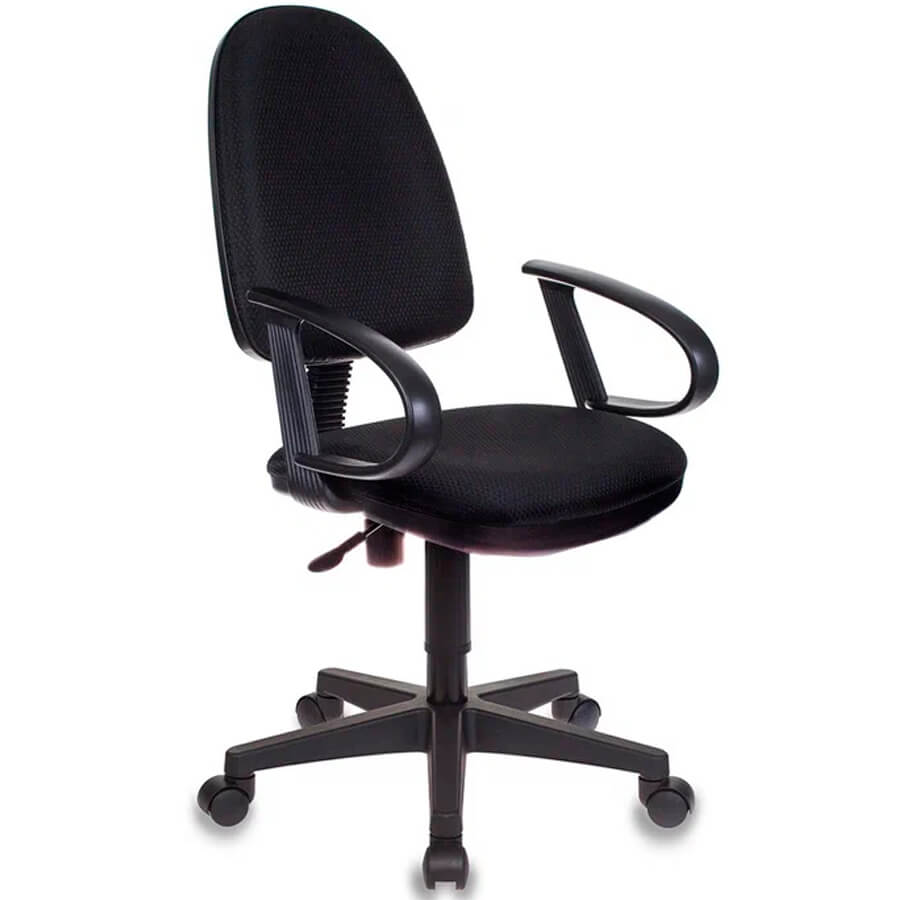 CH-300 Кресло для персонала  Бюрократ, обивка ткань (Чёрный (JP-15-2))