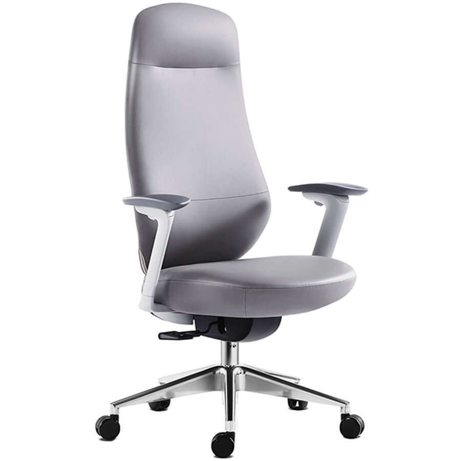 7220-1 Кресло для руководителя  Евро Офис, обивка экокожа (Серый MT92-2)