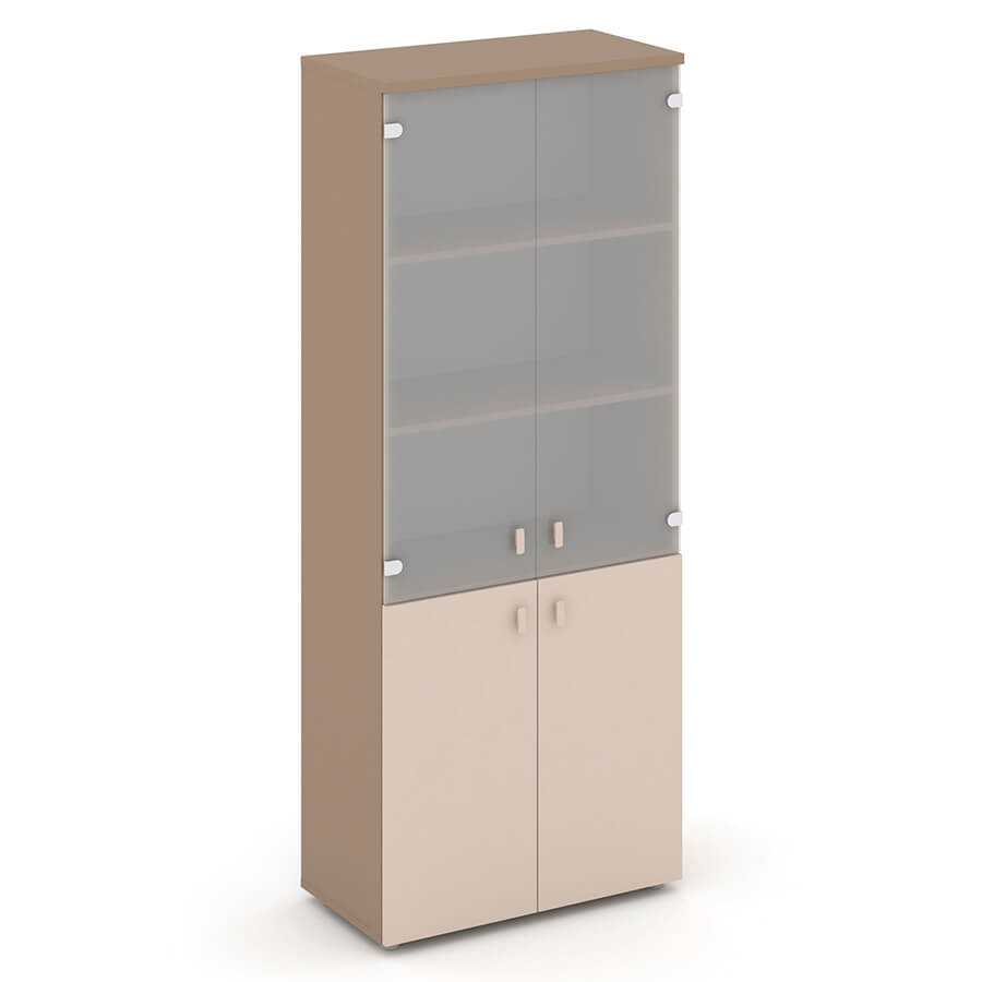 ES.ST-1.2 Шкаф высокий широкий RIVA Estetica (Латте/Капучино)